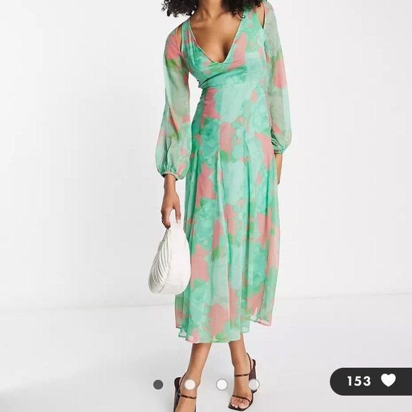 ASOS Design Floral Maxi Dress - Picture 4 of 5